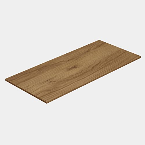 Baikal Encimera de Madera para Baño, en Melamina 16mm. Tablero para Mesa. Varios Acabados y Medidas. Combinable con Cualquier Mueble Modular Encimera de Madera 1,6cm 100 cm Roble Vinda