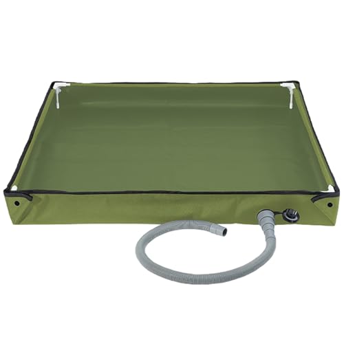 Douche pliable 80 x 80 x 9 cm avec tuyau d'évacuation amovible pour un nettoyage de voiture net