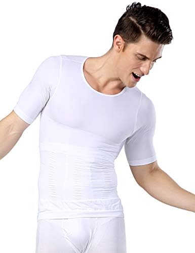 Roacoa Upgraded Men's Seamless Slimming Body Shaper Vest Abdomen Slim Shirt Compression Tank Shaperwear