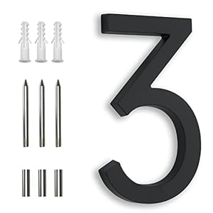 Sonfily SON-7DN-3 Hausnummer 17,8 cm Schwarz