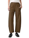 LOMON Spring Brown Pants for Women Office Dressy Casual Business Travel Wide Leg Comfy Loose Fit New Outfits 2026 Fashion