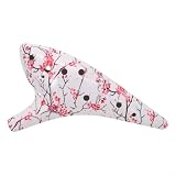 12-Loch Ocarina Harz Eisriss Optik mit Tasche Alto C(Blossom)