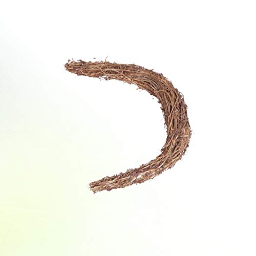 image for PRETYZOOM Easter Wooden Moon Wreath Grapevine Wreath Vine Easter Ratta