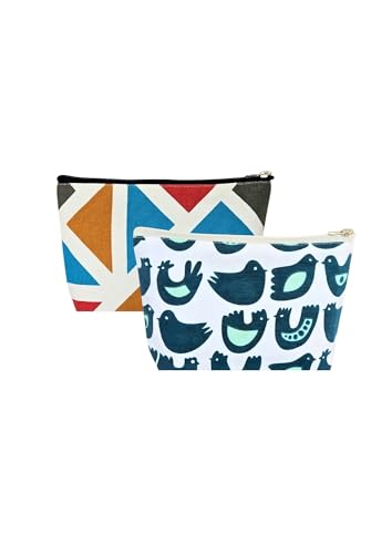 Image of Greencraft Makeup Pouch for Women | Multipurpose Pouch for Travel Carry Cute, Carry Smart & Your Daily Companion, Everywhere - Multicolor