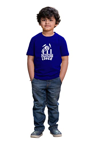 Image of Kids Cricket Lover Half Sleeve Printed Tshirt