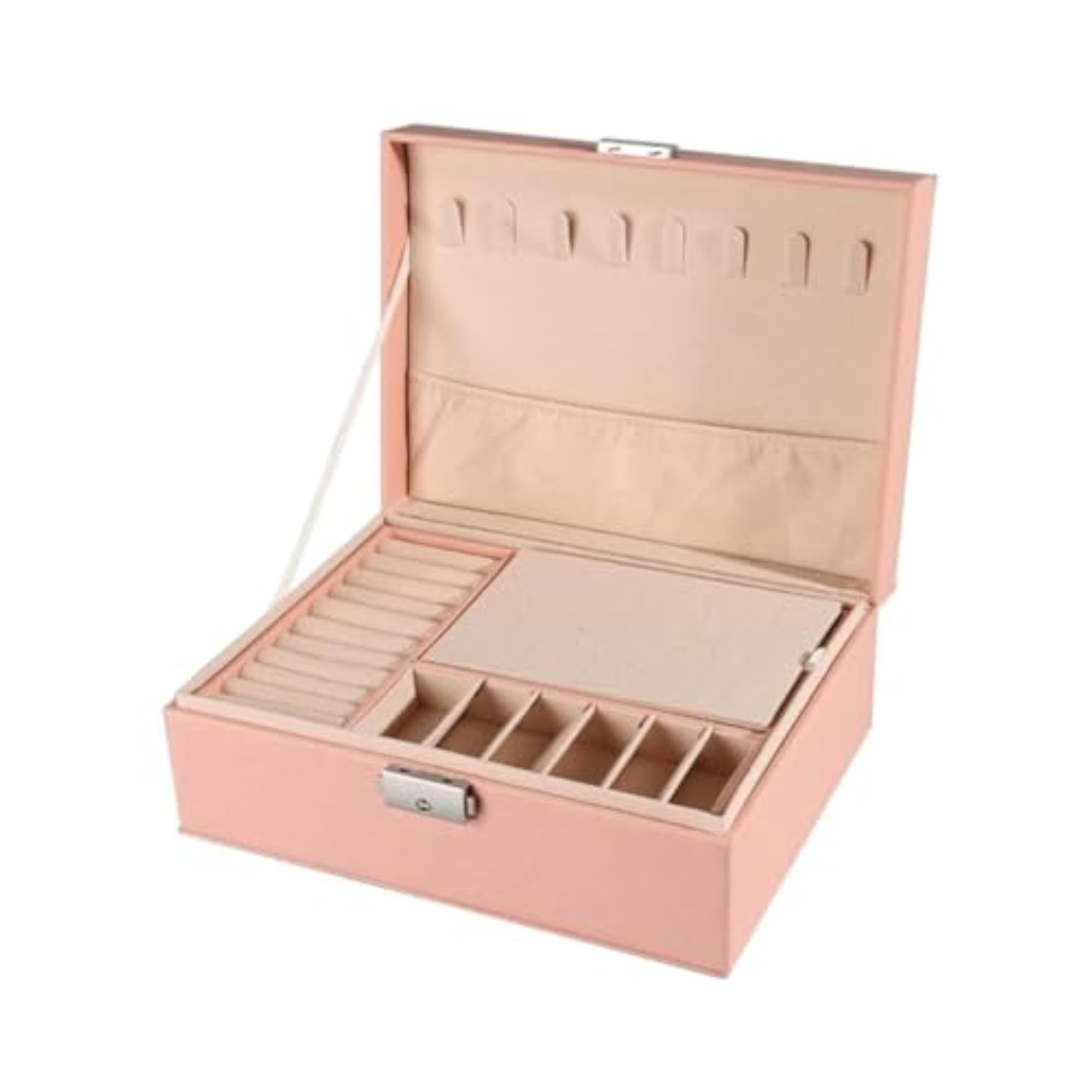 Acrylic Portable Jewellery Organiser Storage Box for Rings & Earrings