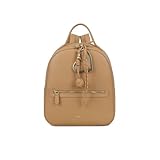 Braccialini Beth Zaino in similpelle dal design compatto e funzionale, arricchito dal maxi charm removibile con cuore dorato satinato e cordini annodati. Dotato di spallacci regolabili e tasche