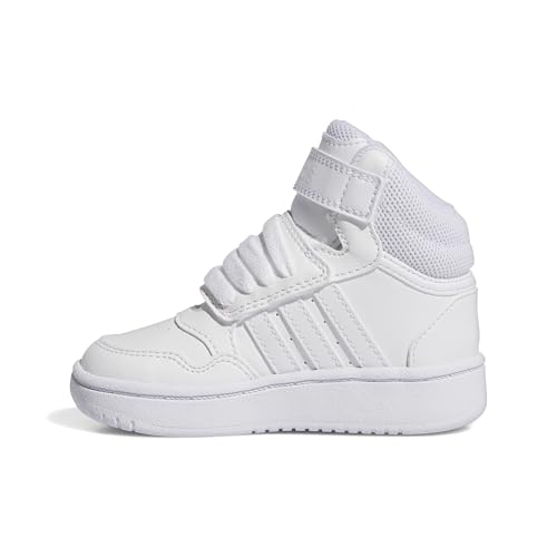 Image of Adidas Baby-Girls Hoops Mid Top Hook & Loop