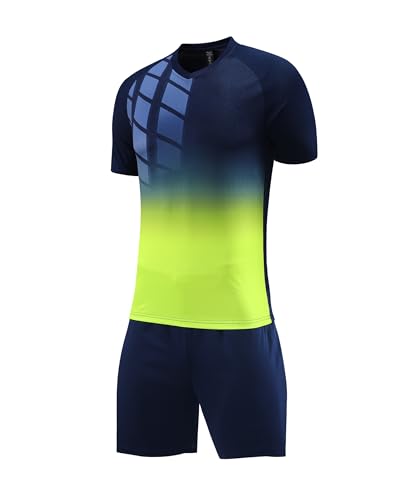 Image of M2C Kids Soccer Jersey Set Athletic Team Uniform Shirt and Shorts