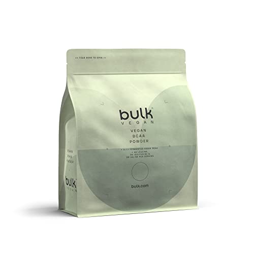 Bulk Vegan BCAA Powder, Unflavoured, 500 g, Packaging May Vary