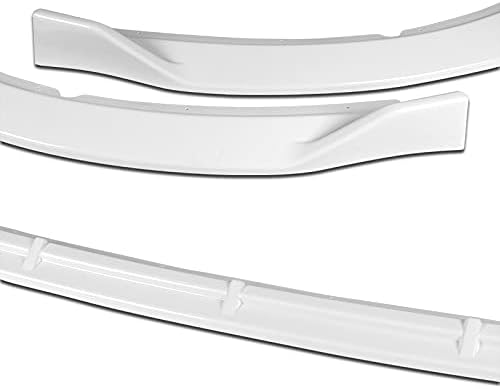 3PCS Front Bumper Lip Kit fit for compatible with 2014-2015 Kia Optima, STP-Style Splitter Trim Protection Spoiler, Air-Dam-Chin-Diffuser (Painted White)