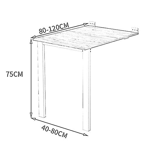 Table pliante murale invisible JATIBOSH pour petit appartement et cuisine - 8