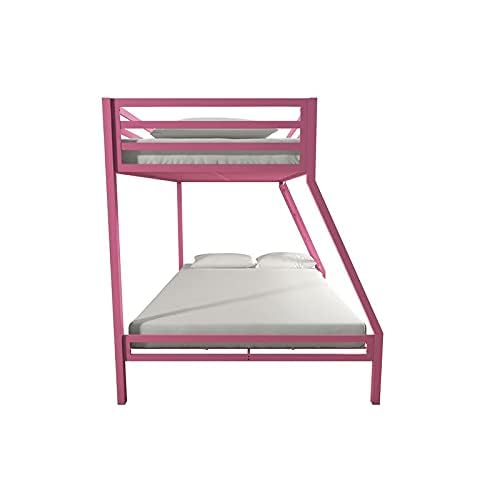 Image of Twin Over Metal Bunk Bed | Cot Without Storage for Kids & Adult | Double Decker Cot for Kids Room | Space-Saving Twin Dorm Room| Metal Bunker Bed (Mattress Included)