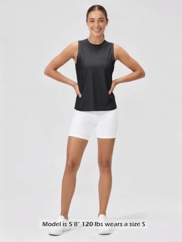 Image of ODODOS Women's Performance Tank Ultra Soft odSTRATUM Tech Sleeveless Tee Shirts High Crew Neck Pullover Top