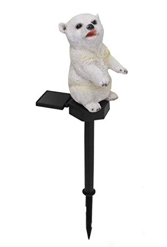 Lampes solaires exterieures jardin Jardin solaire Lumière Stake Ours Forme extérieur Paysage Lampe LED Lampe de pelouse Intelligent Sensor for la pelouse, terrasse, cour, jardin, Walkway led exterieur