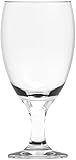 Aspen Collection Water Goblet Glass Set, 12 Pieces, 16.5 oz Stemmed Glasses