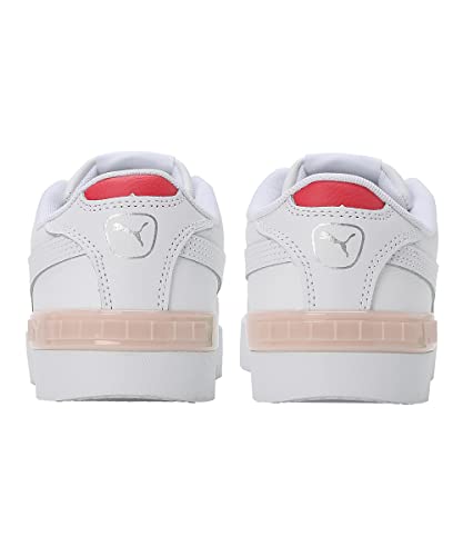 Image of PUMA Women's Sneaker, White White Silver Eggshell Blue, 8.5