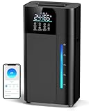 18L/4.7Gal Smart Humidifier Large Room, Warm & Cool Mist Humidifiers, Up to 2500 sq ft Whole House Coverage, 800mL/h Output, 24H Timer, Top Fill, 70H Runtime, Humidifier for Bedroom, Home, Office