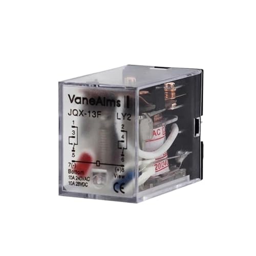 Relé JQX-13F HH62P interruptor DPDT para cajas de distribución y cuadros eléctricos CC 36V