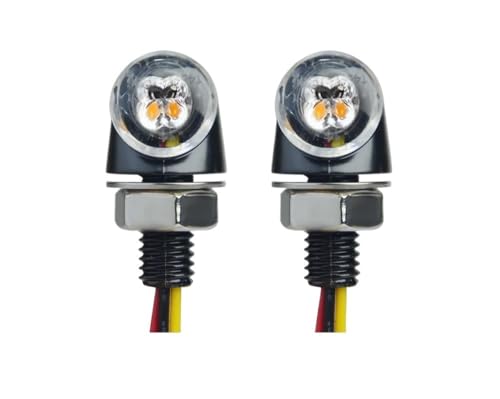 Clignotant Moto 8mm Aluminium DRL de Haute Qualité Feu Stop Intégré pour Finition Custom