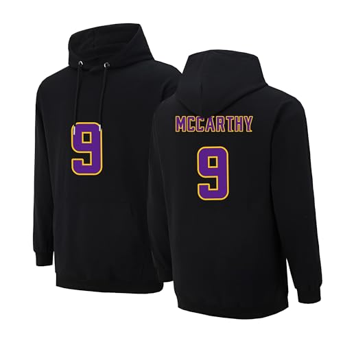 Men's Football Cotton Fleece Hoodie-Brushed Soft US Sizing, Kangaroo Pocket for Sports&Casual