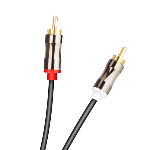Cable RCA a 2 RCA de 3 metros contra interferencias para conectar altavoz a tocadiscos y TV 6