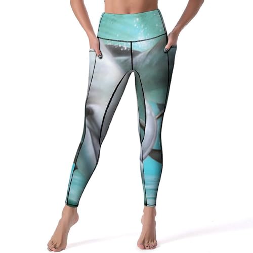 Pantalon de sport yoga Dauphin extensible et opaque pour fitness