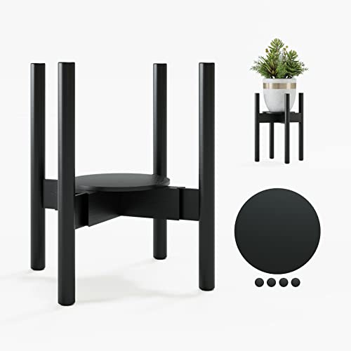 Semiocthome Adjustable Plant Stand Bamboo Mid Century Modern Plant Stand, Indoor Outdoor Wood Plants Stands Living Room Corner Flower Holder #TOP14