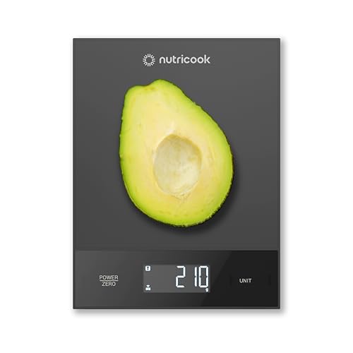 Nutricook Food Scale 11lb Digital Kitchen Scale Weight in Grams and Ounces (1g Precise) for Baking Cooking Nutrition and Meal Prep Tare Function