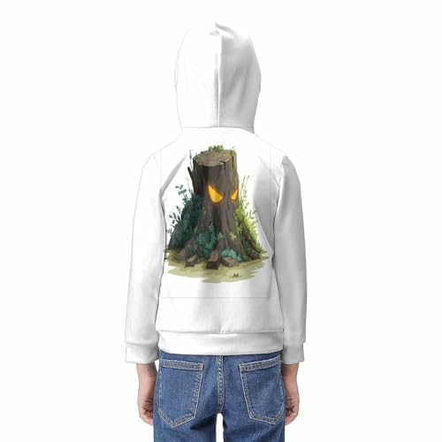 Pull à capuche enfants imprimé 3D pour l'école et les loisirs des 8-10 ans