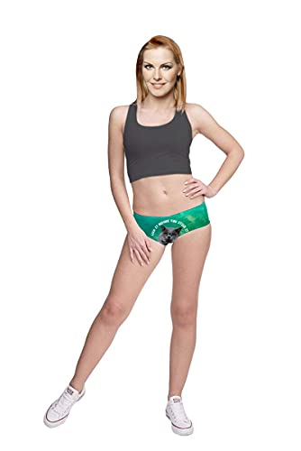 Jinkaijia Women's Flirty Sexy Funny Naughty 3D Printed Animal Tail Underwears Briefs Gifts With Cute Ears (M, Ednk004G-M) #TOP2