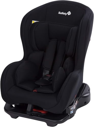 Safety 1st Kindersitz Sweet Safe, mitwachsender Autositz der Gruppe 0/1 (0 - 18 kg), weich gepolstert und inkl. 5-Punkt-Gurt, nutzbar ab der Geburt bis ca. 4 Jahre, full black