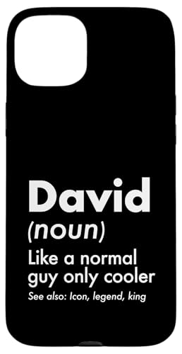 David Like A Normal Guy Only Cooler Legend King �t�@�[�X�g�l�[�� �X�}�z�P�[�X iPhone 15 Plus �p