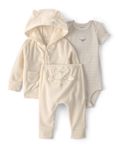 Carter's Neutral 3-Piece Pant Set, Ivory, 6M