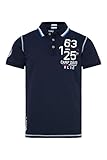 Coutures ton sur ton Camp David T-shirt pour homme, Bleu/bleu marine/blanc, M