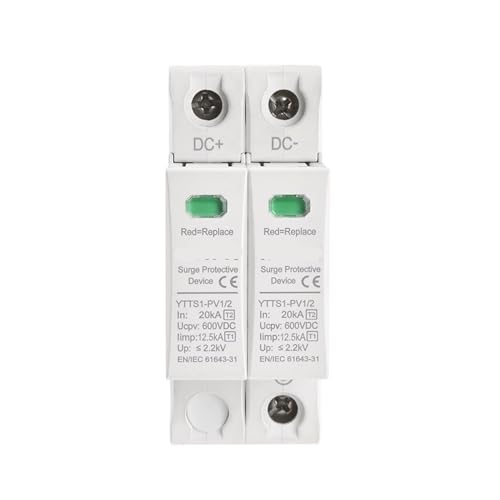 Evite roturas de inversor con este protector sobretensiones 3P 1000V para carril solar DC YTTS1 5