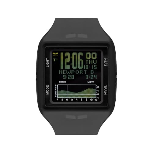 VESTAL BRIG montre noire homme sport étanche avec fonctions marée et entraînement