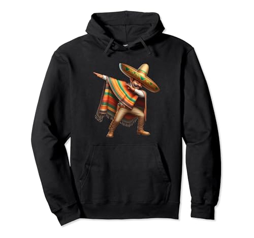 Dabbing Mexican Poncho Cinco de Mayo Sombrero Funny Sudadera con Capucha