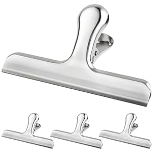 Caianwin 4 Stück Metallklammern Verschlussklammern