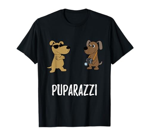 Puparazzi - Camiseta de juego de palabras para fotógrafos paparazzi Camiseta