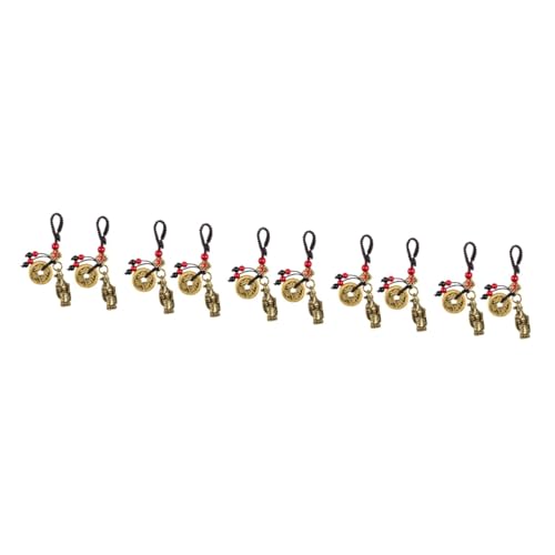 Charme porte-clés pendentif chinois traditionnel, lot de 8 idéal pour offrir
