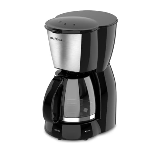 Cafeteira Britânia BCF19 Inox 18 Cafezinhos Jarra de Vidro 550W 220V