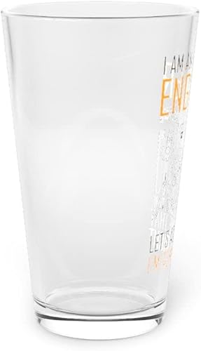 Miniatura 2 de Pinta de vidrio de cerveza de 16 oz Humorous An Engineer Always Right Architects Developer Novelty Planner Designer 16oz