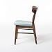 Christopher Knight Home Idalia Dining Chairs, 2-Pcs Set, Mint / Walnut Finish