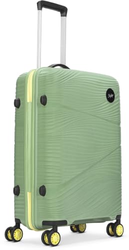Image of Skybags Swirl Set of 3 Trolley Bag 56, 65 & 75cm | Small+Medium+Large | Hard Luggage | 8 Wheels Suitcase | Combination Lock with Anti-Theft Zipper | Polypropylene | 3 Years Warranty - Unisex (Green)