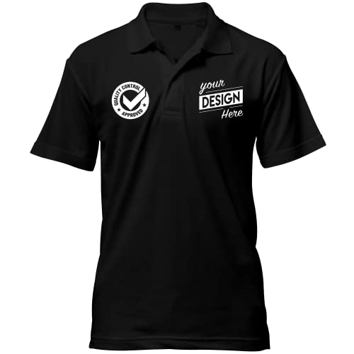 Print Your Design | Custom Personalized Polo Shirt for Men & Women, Short Sleeve Sports Golf Tennis T-Shirt3