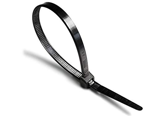 Image of ART IFACT 200 Pieces of Nylon Cable Ties Wire Organiser, Multiple Sizes, Black Colour (Black 8 inch X 3.6mm)