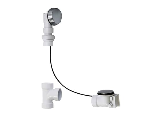 Mountain Plumbing Schedule 40 PVC Cable Operated Bath Waste, Unlacquered Brass