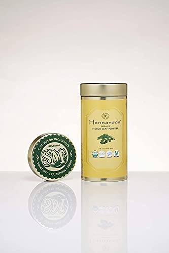 Polvo Orgánico de Hoja de Indigo Hennaveda IQRA 100g miniatura 2