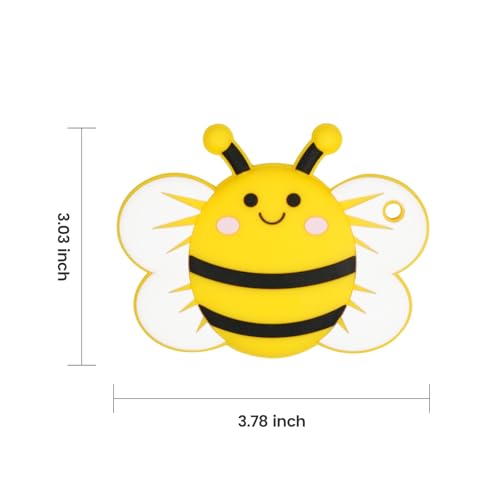 Image of Baby Yellow Bee Silicone Teether,Sensory Chew Toys